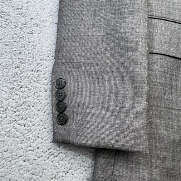 J Crew Sport Coat Men 36R Gray Wool Thompson Two Button Blazer Suit Jacket NWT - Picture 7 of 16